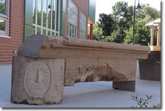 sandstone bench